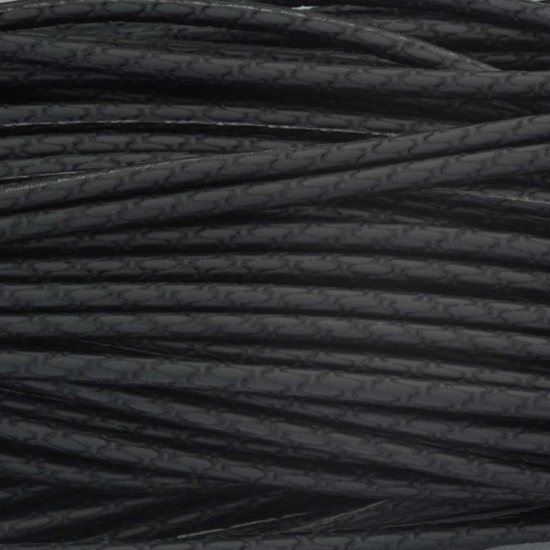 Embossed strap / black mat / 3mm from a 1m spool RZSZ225