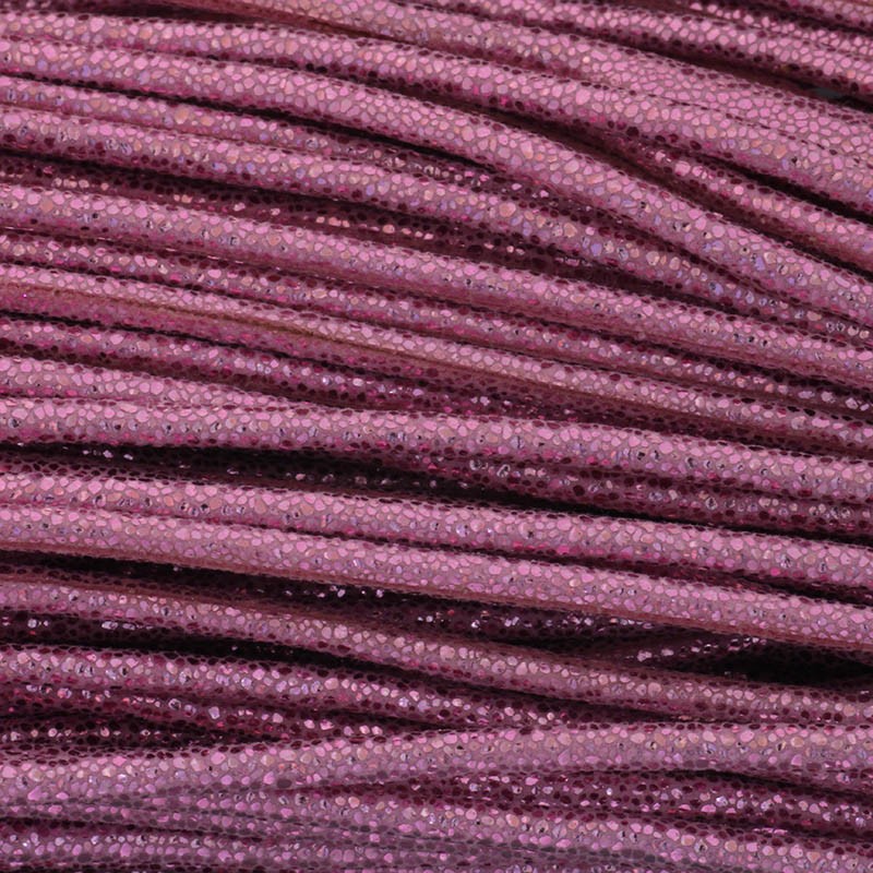 Strap Glitter / pink / metallic 3mm with a spool of 1m RZSZ227