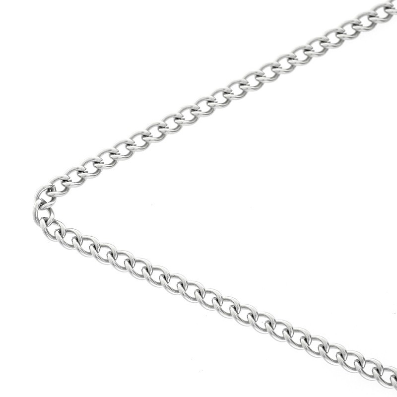 Surgical steel chain / oval twist 3.8x5.4mm 1m LLSCH18