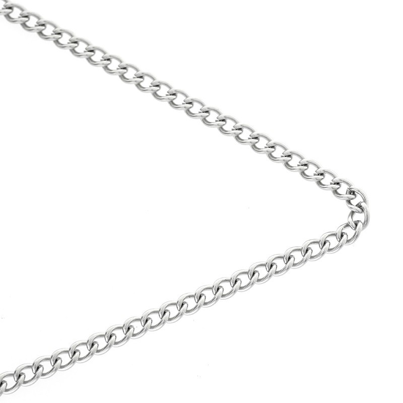 Surgical steel chain / oval twist 3.8x5.4mm 1m LLSCH18