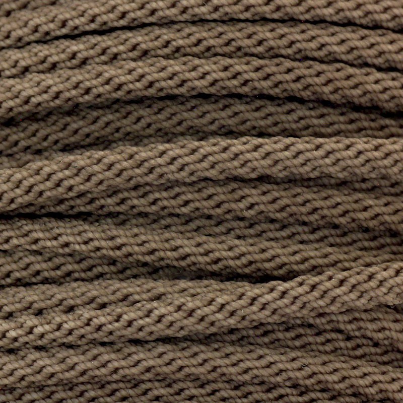 Nylon string / fancy weave / cappuccino / 3mm 1m PWE503