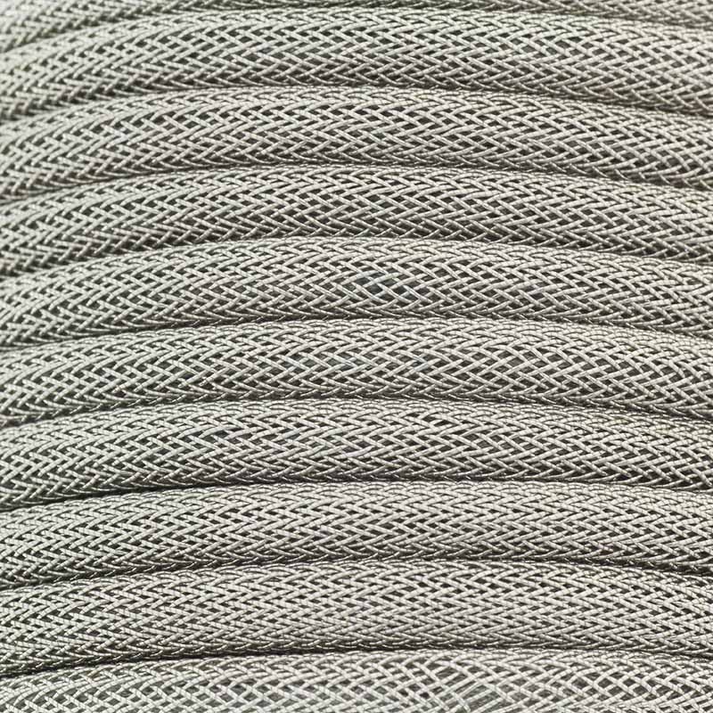 Nylon cord / braid on a tube / platinum / 5mm 1m PWE302
