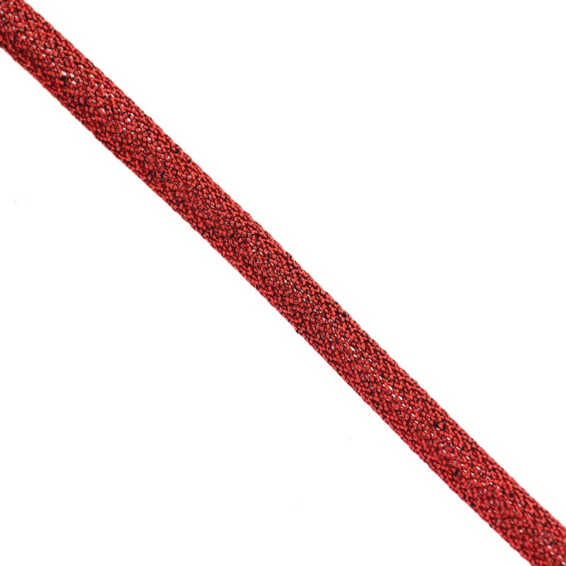 Nylon string / braid on a tube / red / 5mm 1m PWE305