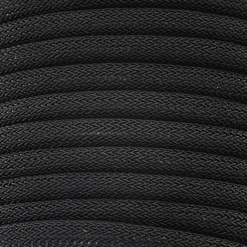 Nylon cord / braid on a tube / black / 5mm 1m PWE306