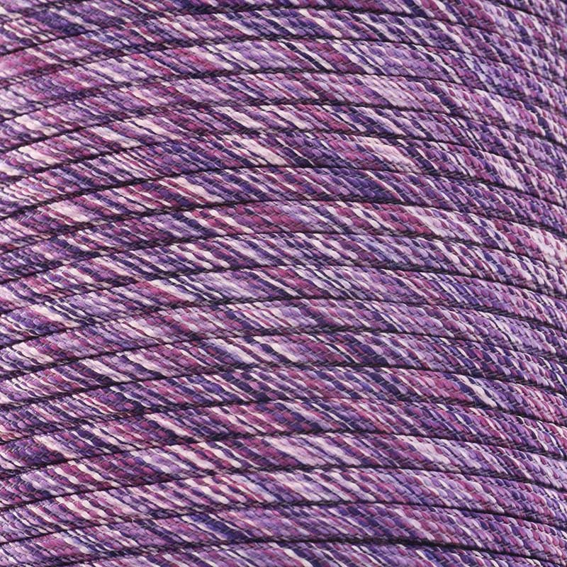 Nylon rope / purple melange / 3mm 1m PWE403