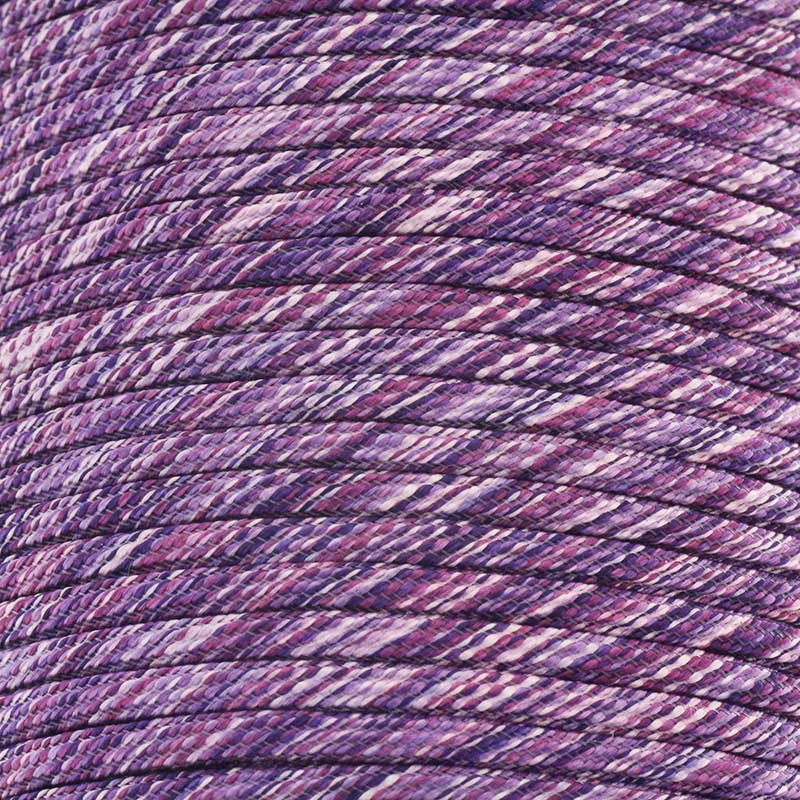 Nylon rope / purple melange / 3mm 1m PWE403