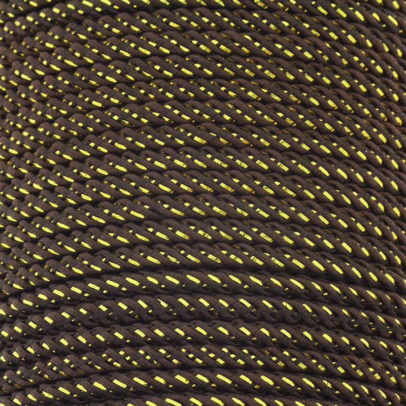 Nylon rope / brown-gold / 3mm 1m PWE406