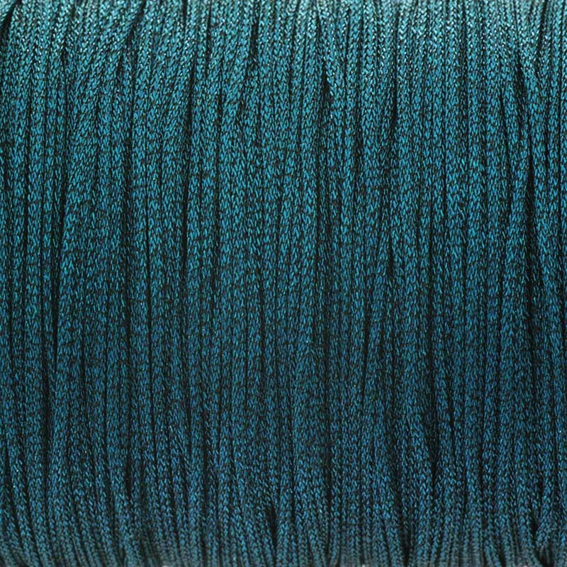 String / braid / nylon / 1mm / marine turquoise metallic / 3m PWE207