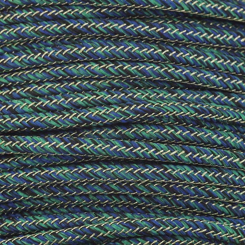 Nylon rope / black-green / 2mm 1m PWE514