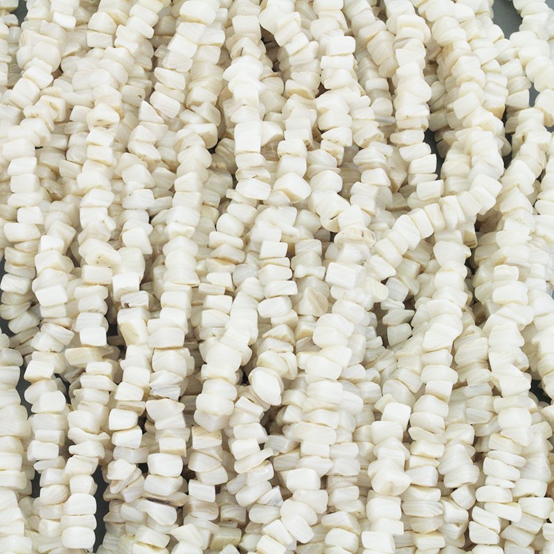 Shell beads / 7mm pearl chaff / rope 40cm / MU140