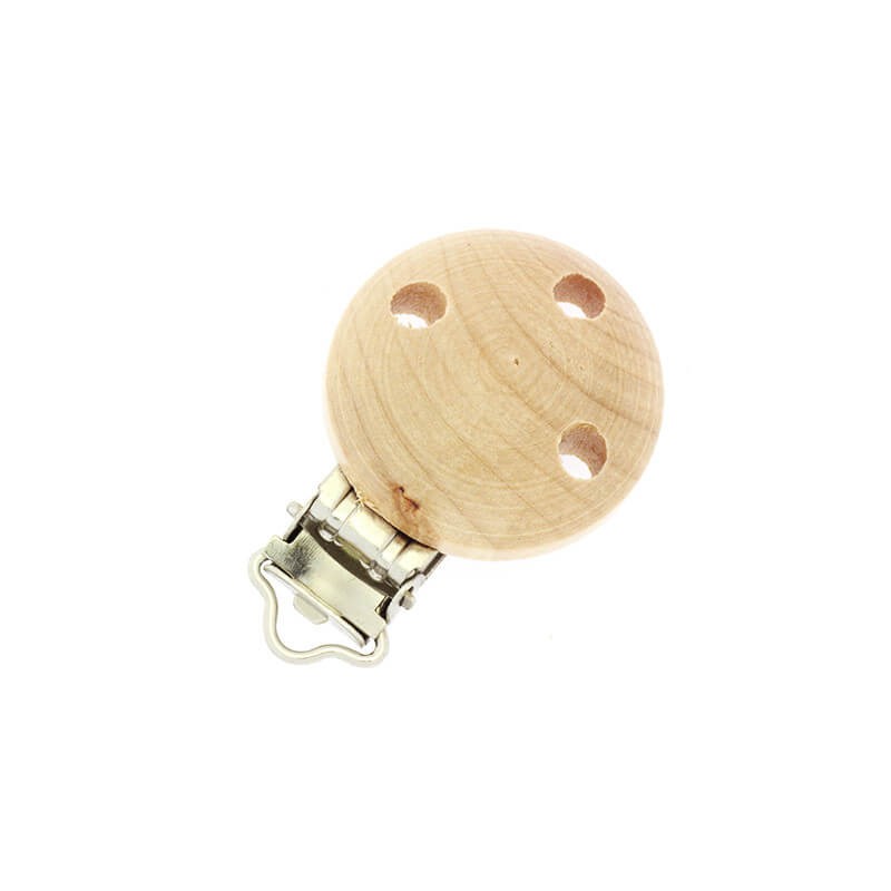 Pacifier clip / beech wood / 29mm 1pc DRGRY22