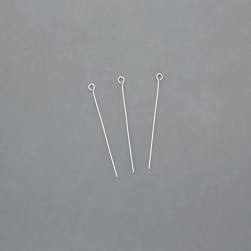 Hooks for earrings / light silver 45mm 100pcs SZP45SH
