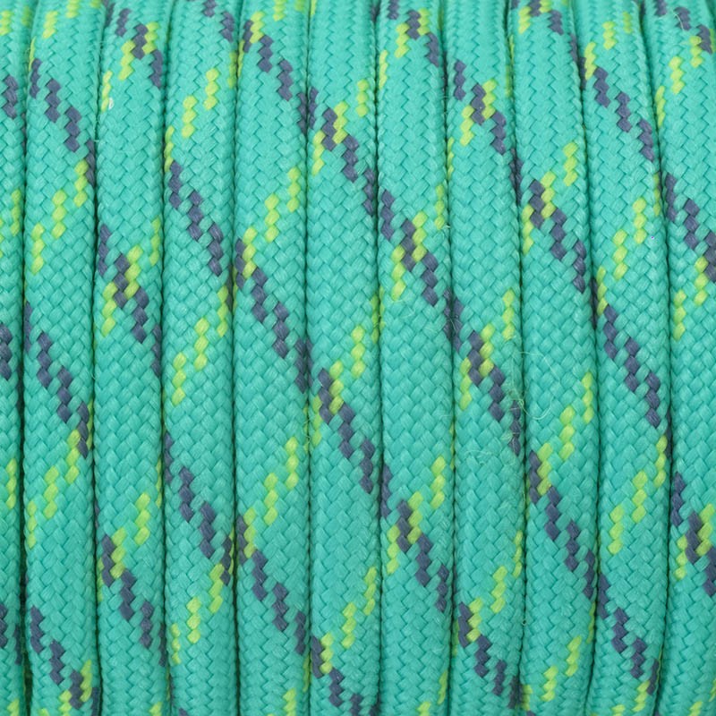 Nylon rope / paracord / turquoise mix / 4mm 1m PWPR061