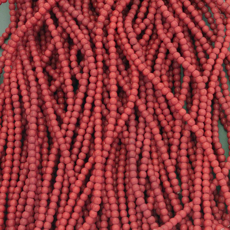 Red howlite beads 4mm beads 92pcs / string HOCZKU04