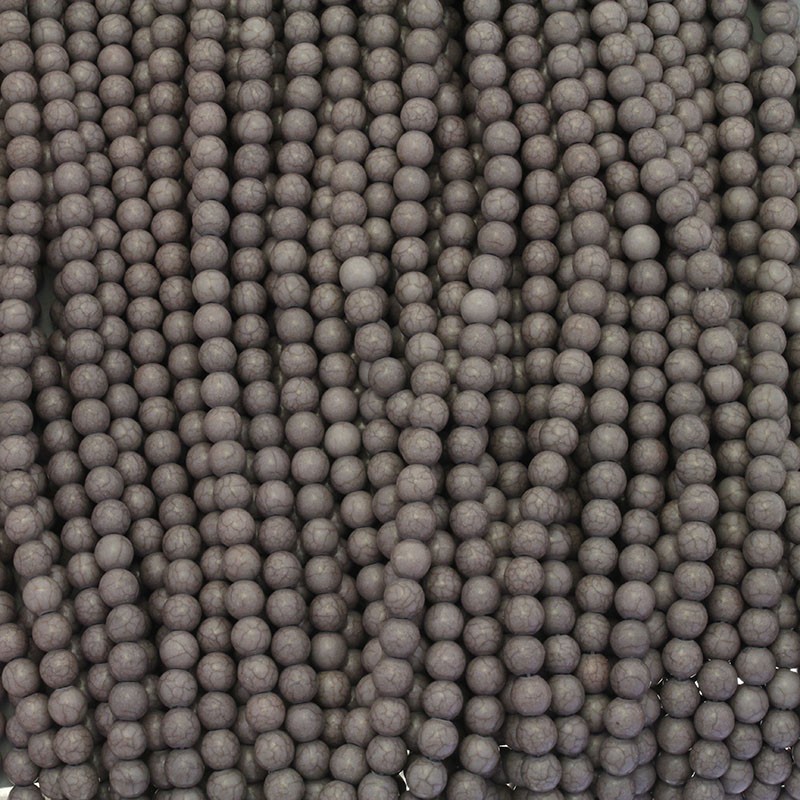 Howlite gray balls 8mm 48pcs / rope HOSZKU08