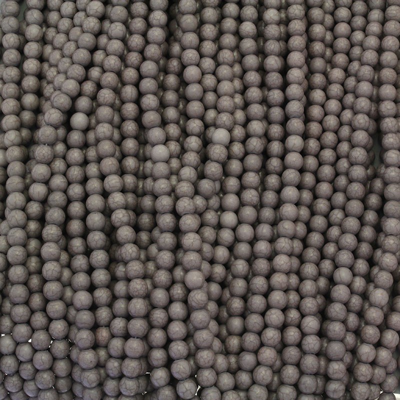 Howlite gray balls 8mm 48pcs / rope HOSZKU08