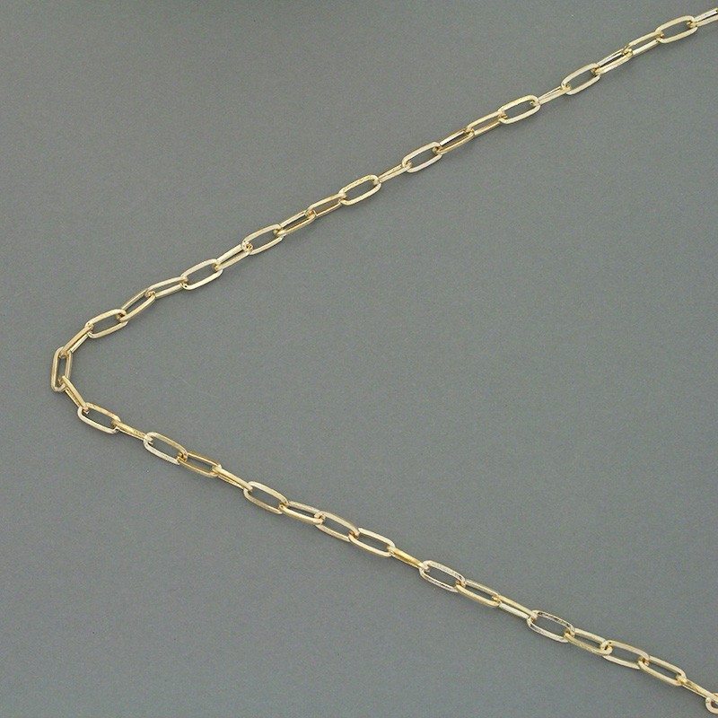 Oval chain 4x10mm / gold / 1m LL191KG