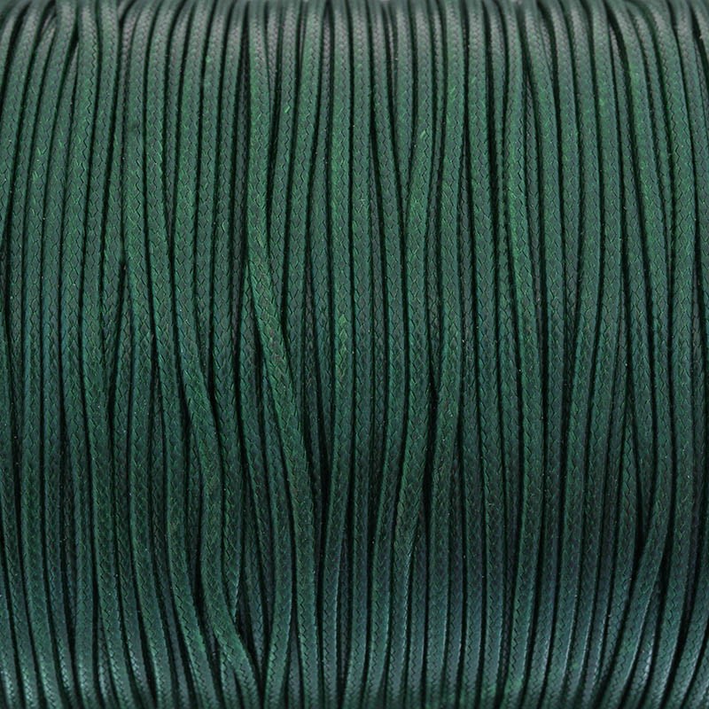 Sznurek poliestrowy 1.5mm/ plecionka / ciemny zielony/ 2m/ PW274