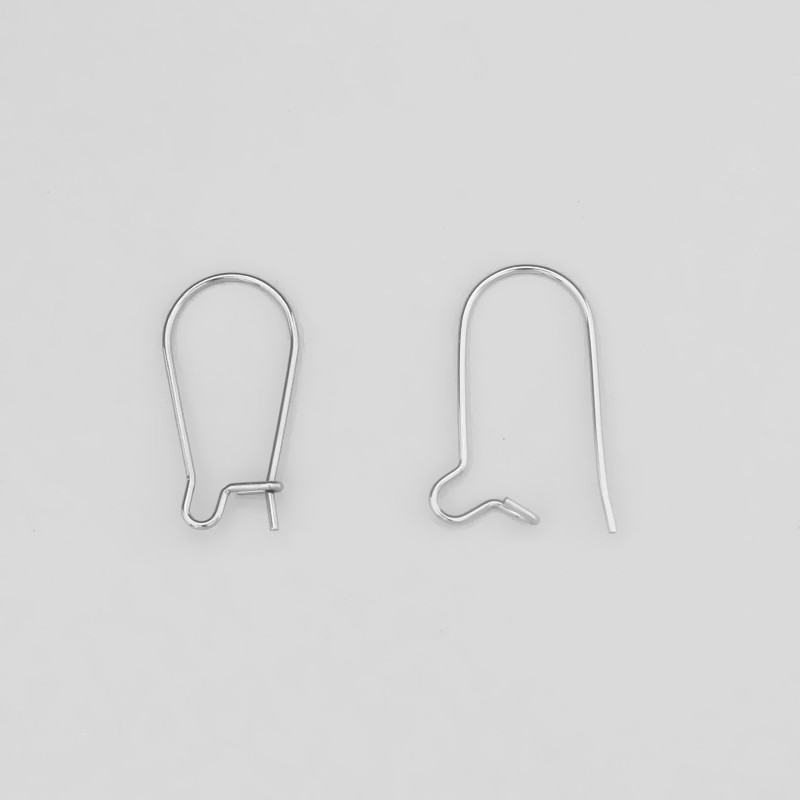 Fastened earwires / surgical steel 20mm 4pcs BKSCH19