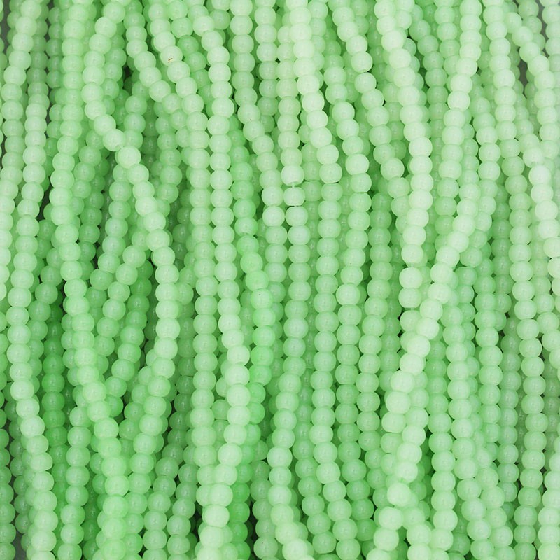 Pastels beads / 4mm beads / light green / 190 pieces SZPS0428