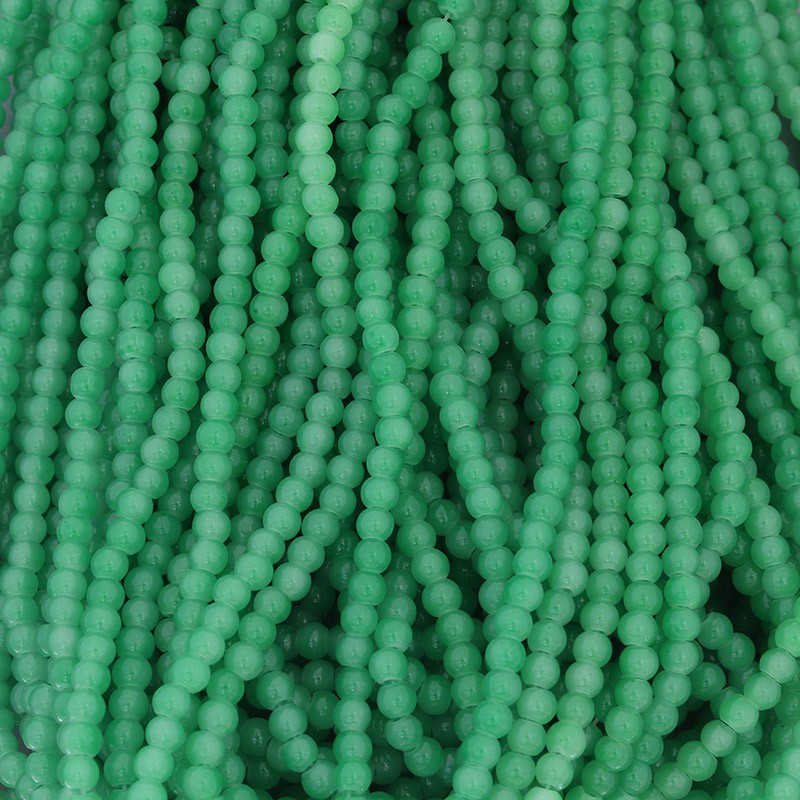 Pastels beads / 4mm beads / shaded green / 205 pieces SZPS0430