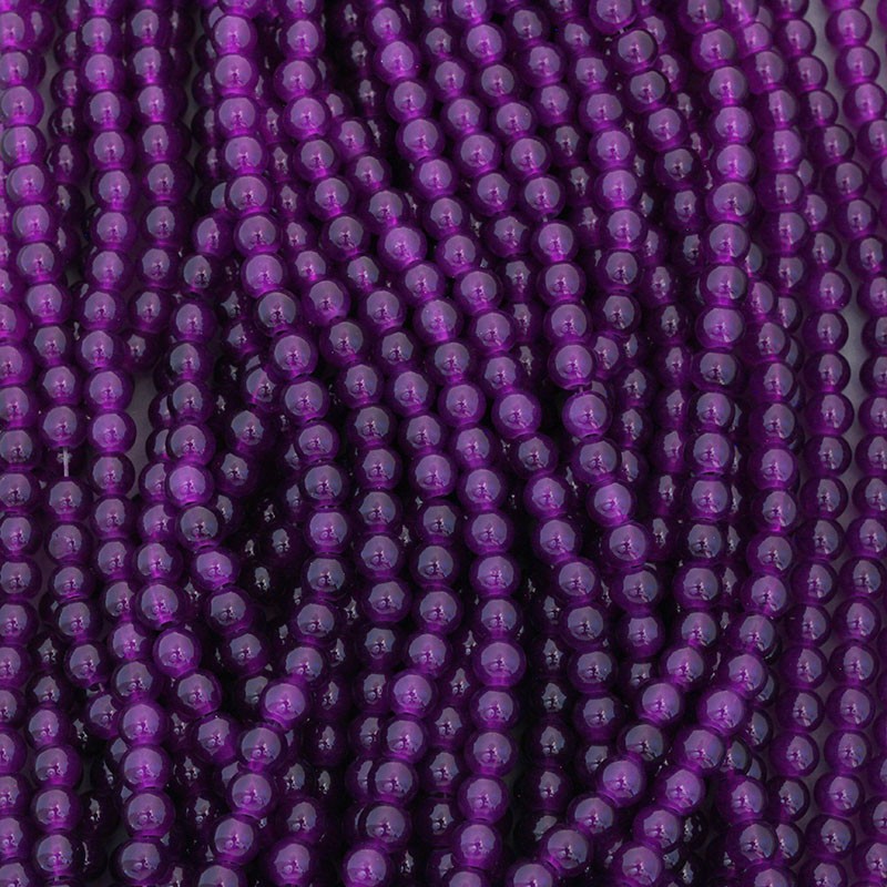 Pastels beads / 6mm balls / juicy violet / 140 pieces SZPS0632