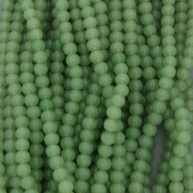 Pastels beads / 8mm beads / green / 104 pieces SZPS0834