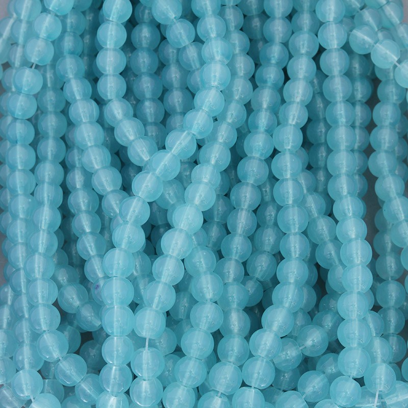 Pastels beads / 8mm beads / sea blue / 104 pieces SZPS0835