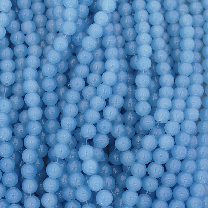 Pastels beads / 8mm beads / denim / 104 pieces SZPS0838