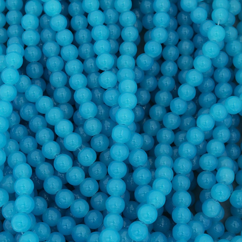 Pastels beads / 8mm balls / juicy blue / 104 pieces SZPS0839