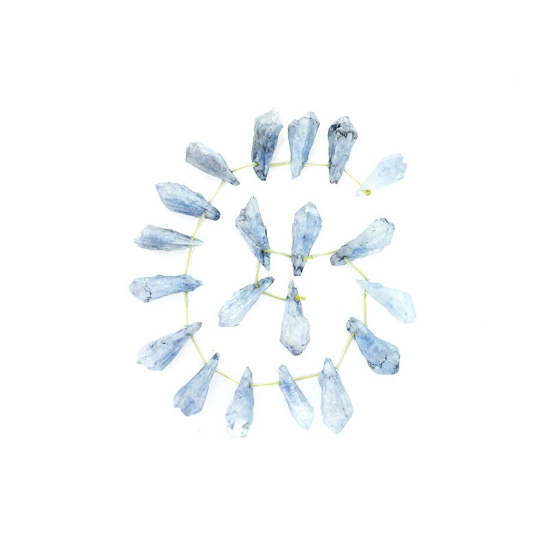 Blue pearl quartz / pendants drops 33mm 1pc KAKR40
