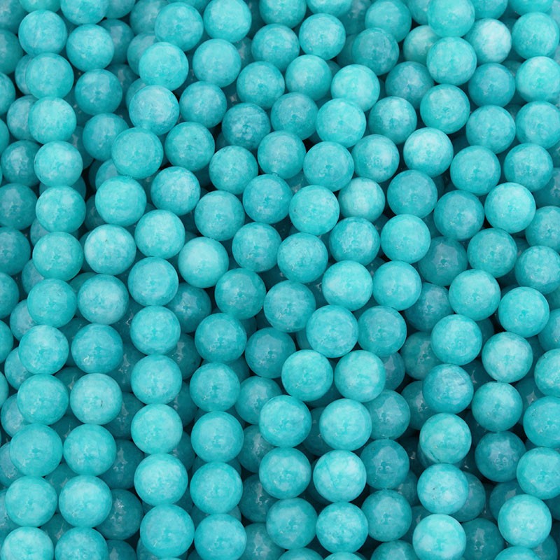 Colored amazonite / beads beads 6mm, rope 42pcs KAAMKU08