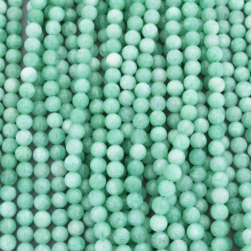 Jade / 6mm beads / rope 62pcs / KAJA06