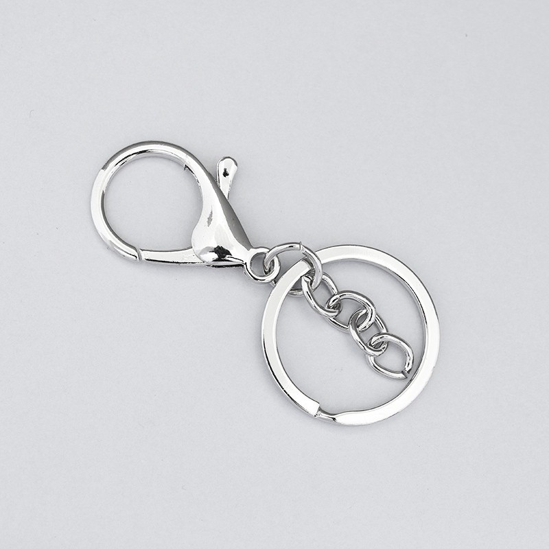 Clasps for a pendant with a carabiner platinum 30x65mm ZAPBRK69