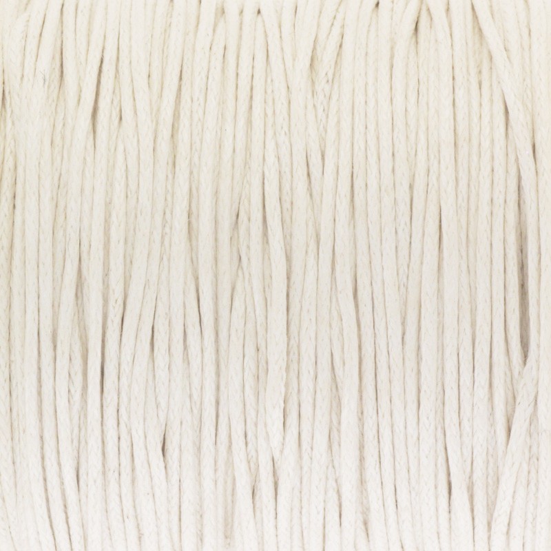 Sznurek bawełniany woskowany 25m (szpula) macadamia 1mm PWZWR1016