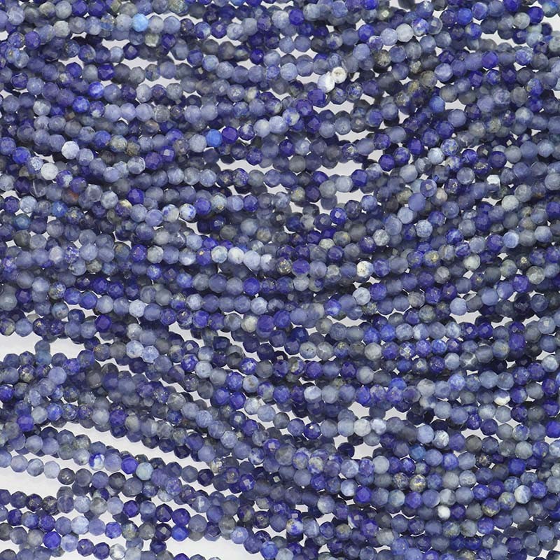 Sodalite / faceted beads 2mm / rope KASOKU02