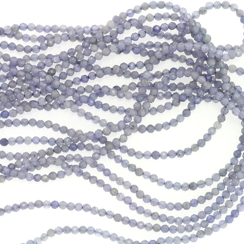 Tanzanite / faceted beads 2mm / rope KATAKU02