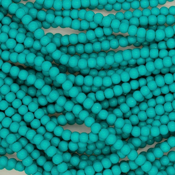 Milky beads / glass 4mm / turquoise 210 pieces SZTP0462