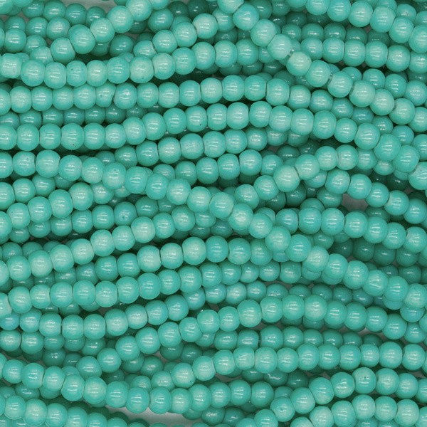 Milky beads / glass 4mm / light turquoise 210 pieces SZTP0466