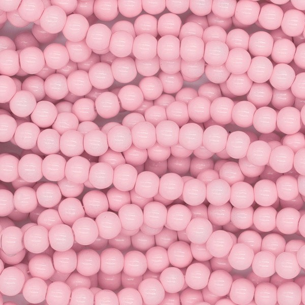 Milky beads / 6mm balls / candy pink / 160 pieces SZTP00643