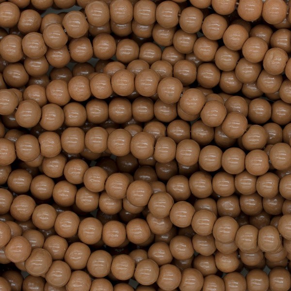 Milky beads / 6mm balls / hazelnut / 160 pieces SZTP00655
