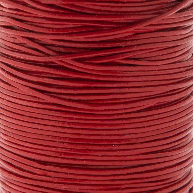 Leather strap / red / 1mm on a 1m spool RZ10C04