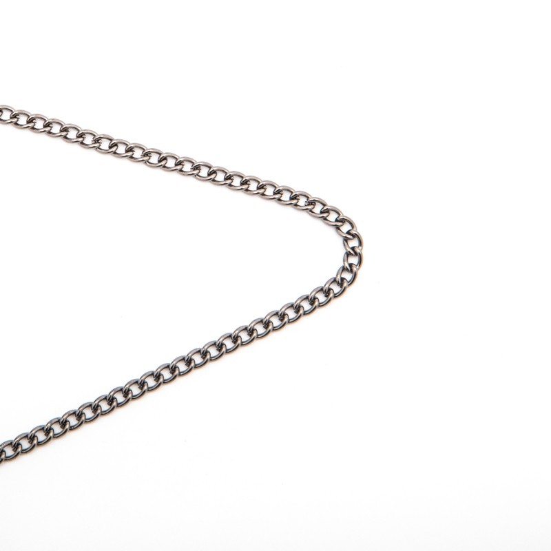 Oval twist / anthracite chain 3x4mm / LL206AN