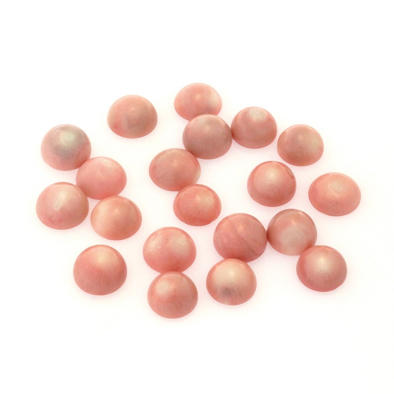 Coral pink cabochons / 16mm / 1pcs / KBKO1601