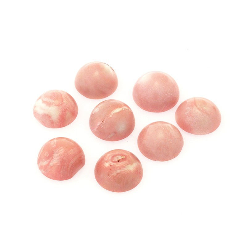 Coral pink cabochons / 27mm / 1pcs / KBKO2701