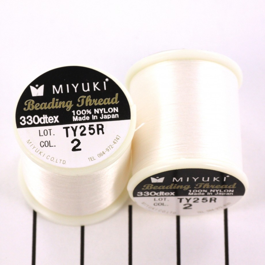 Miyuki threads / off-white / nylon / 50m spool NCMI02