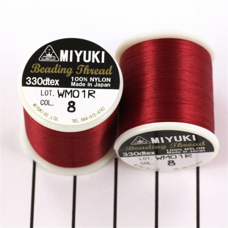 Threads Miyuki / burgundy / nylon / spool 50m NCMI08
