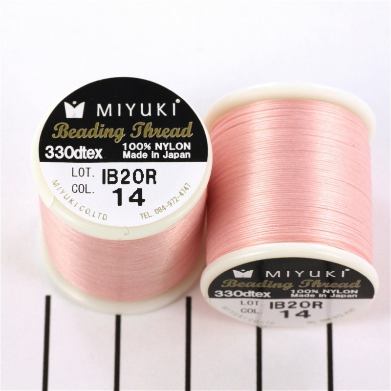 Threads Miyuki / pink / nylon / spool 50m NCMI14