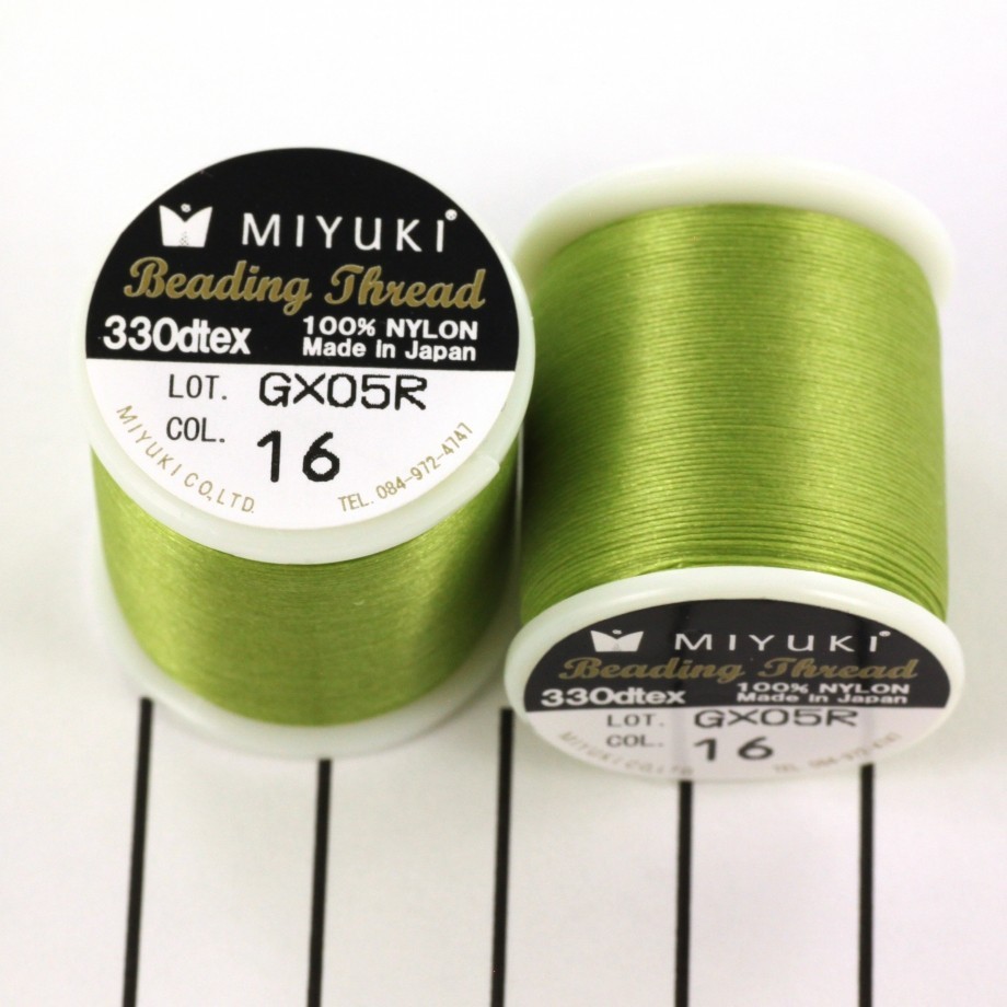 Threads Miyuki / green / nylon / spool 50m NCMI16