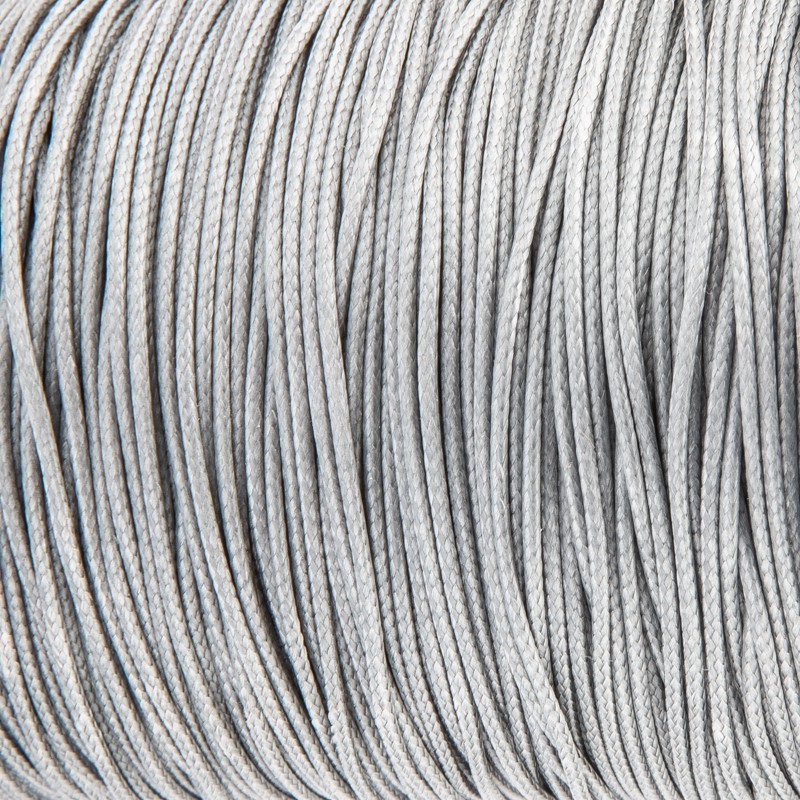 Jewelery cord, silver gray 1mm 2-meter braid PW1S09